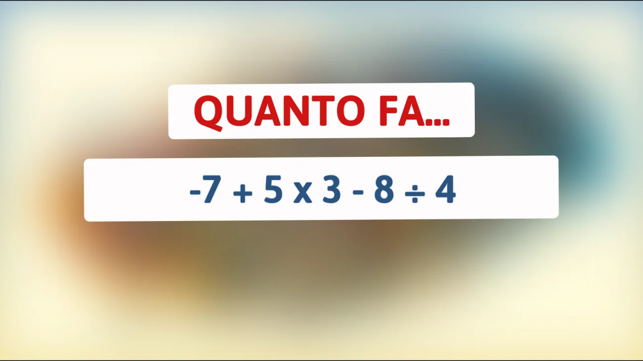 Solo l'1% riesce a risolvere questo enigma matematico: sei tra le menti più brillanti? Scoprilo ora!"